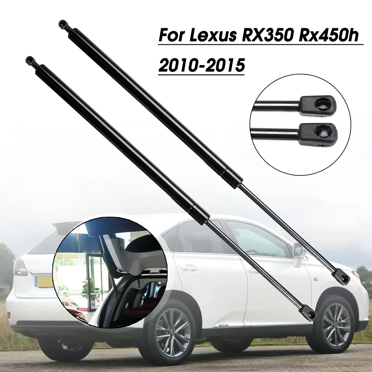 2 шт. опорная штанга для задней двери багажника Lexus RX350 RX450h 2010 2011 2015|Крепежные