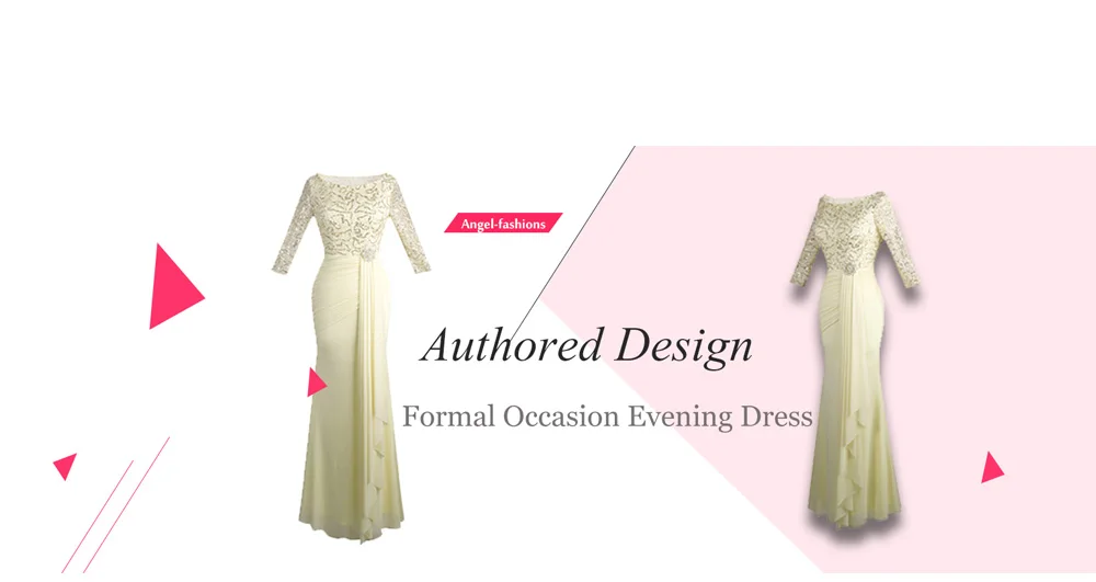 Angel-Fashion/кружевное длинное вечернее платье с короткими рукавами, расшитое бисером, Abendkleid, белое 415