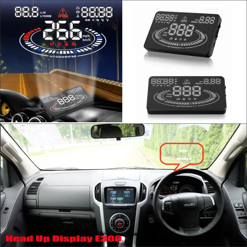 Car Head Up Display For Isuzu D-MAX 2010-2020 Electronic Accessories HUD  Safe Driving Screen Projector Windshield Plug And Play