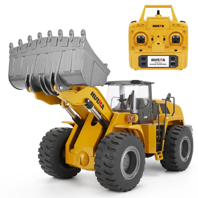 Huina 583 Big Size RC Loader Scale 1:14 Truck Hobby Bulldozer Alloy Remote Control Toys for Boys Construction Rc |