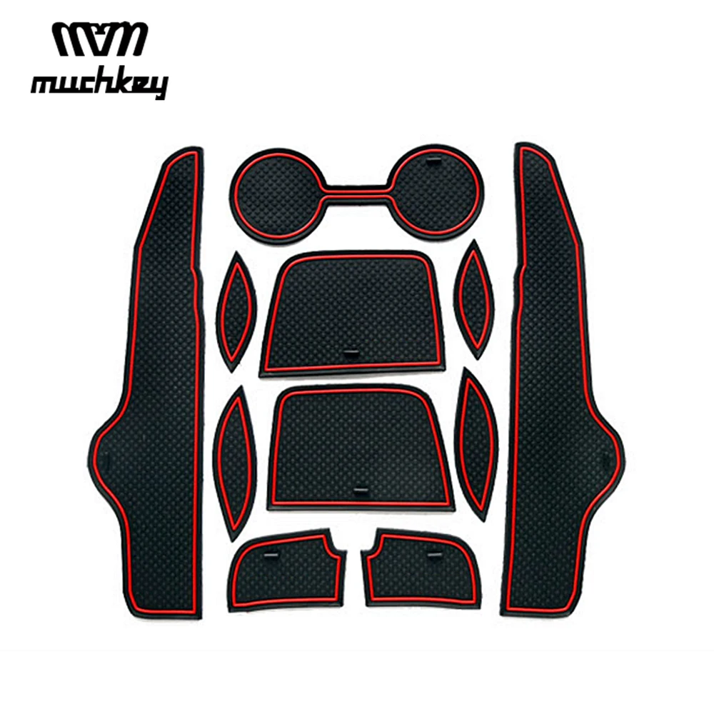 

For Toyota Corolla 2007 2008 2009 2010 2011 2012 2013 Non-slip Rubber Cup Holder Sticker Gate Slot Pad Door Groove Mat styling