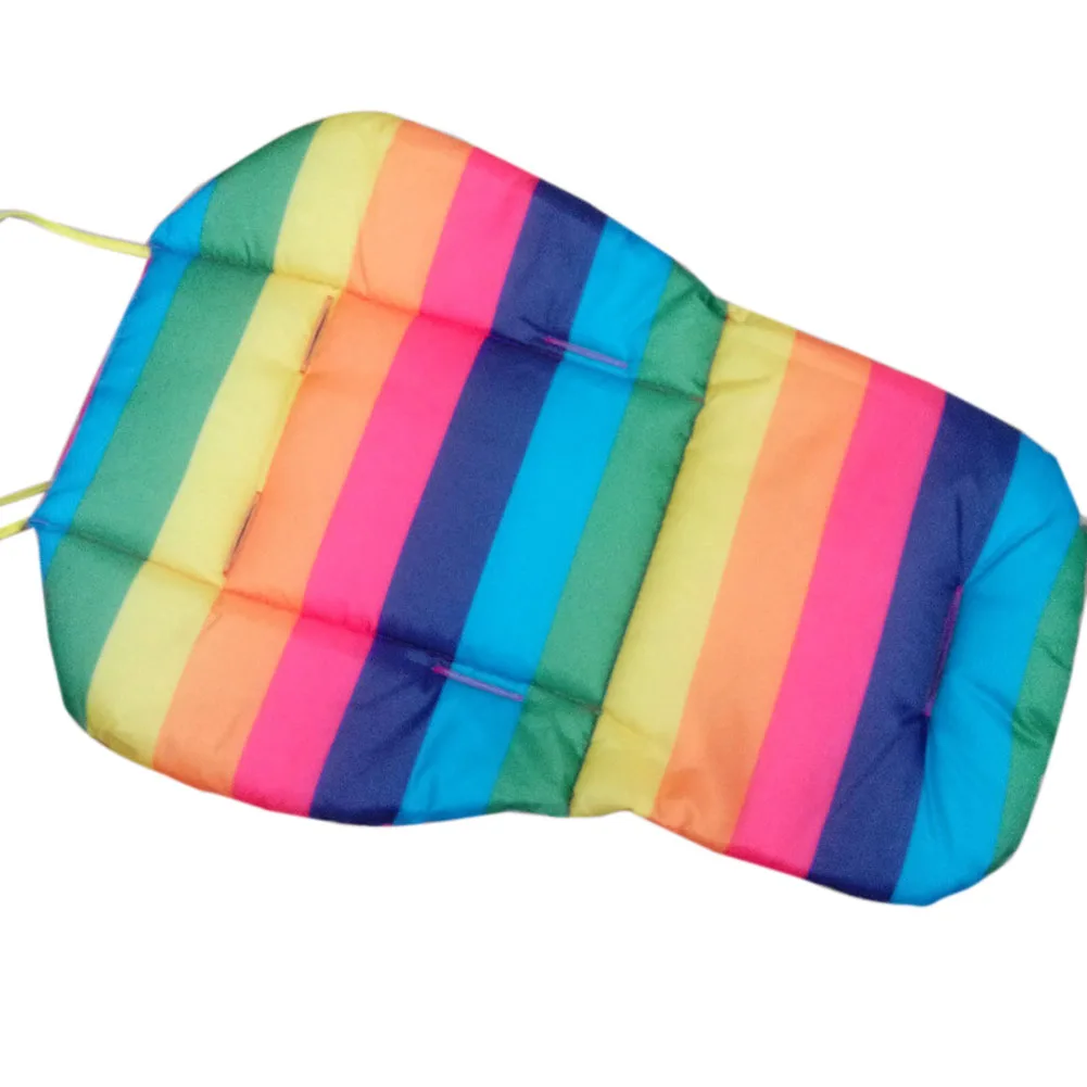 Soft Thick Pram Cushion Chair BB Car Umbrella Cart Seat Pad Cotton Striped Liner Infant Stroller Mat For Baby Kids M09 | Мать и ребенок