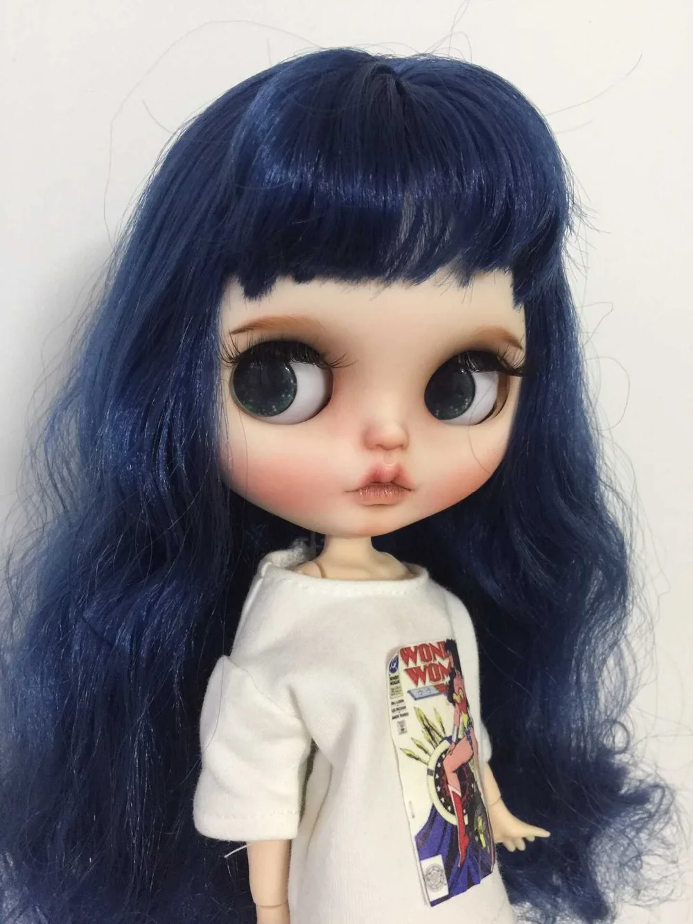 Кастомизация кукла Обнаженная blyth кукла милая кукла голубые волосы 201904