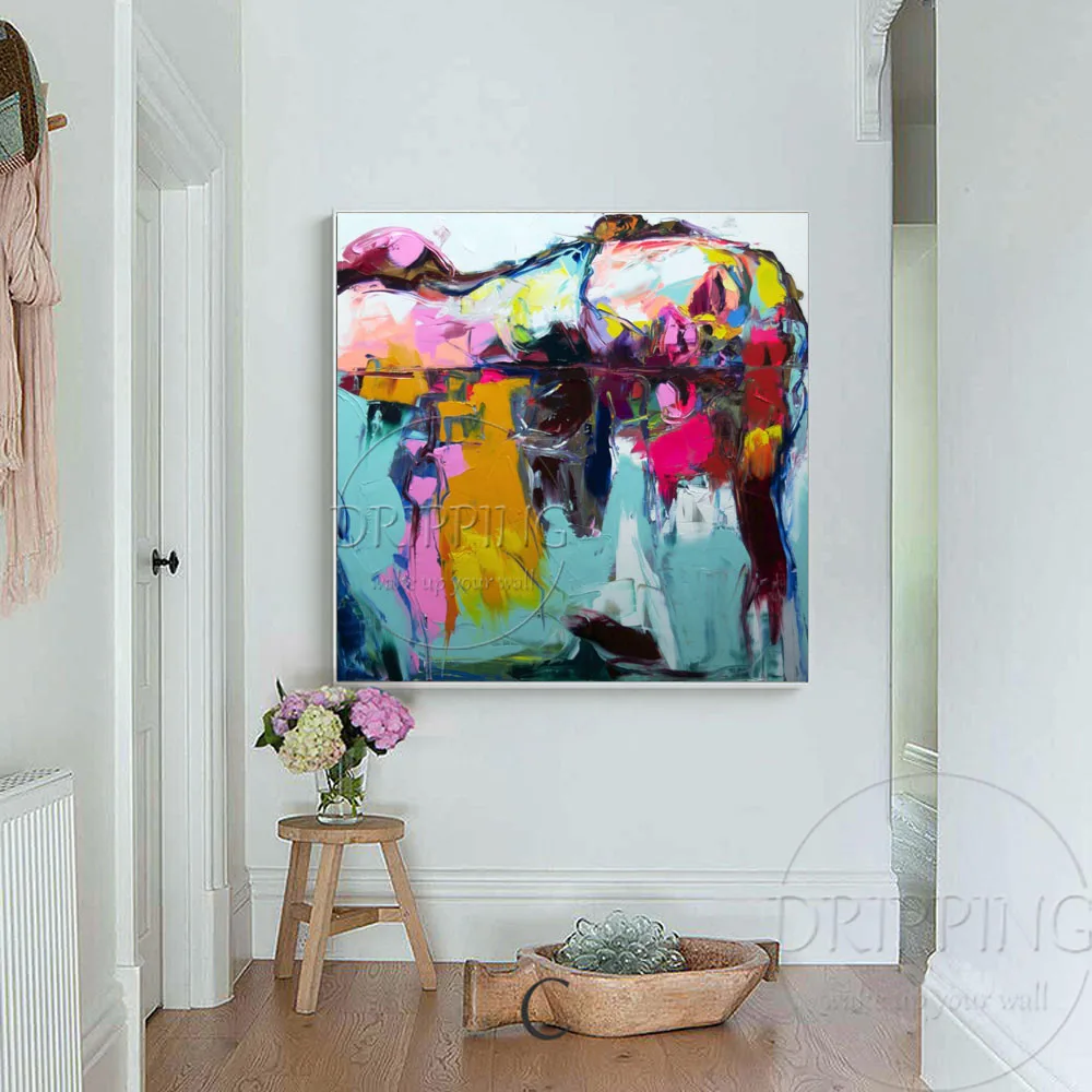 Искусный художник ручная роспись высокое качество абстрактная женская фигура