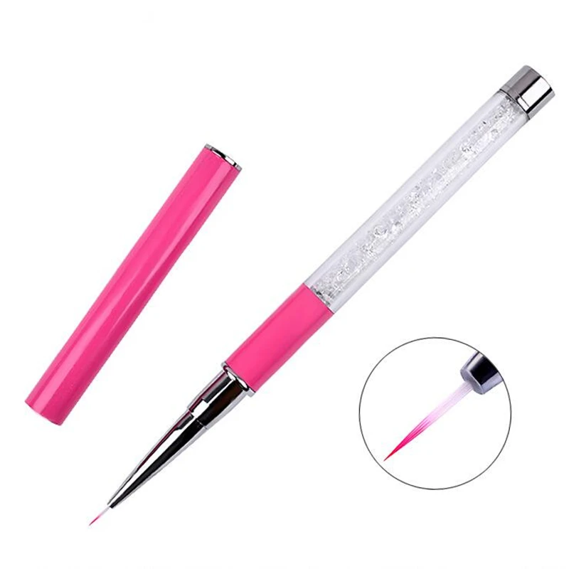 7 мм акриловый металлический УФ Гель лак для ногтей|brush crystal|nail designs toolscrystal brush |