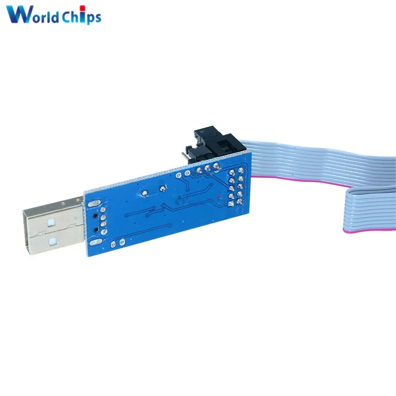 USBASP USBISP AVR программатор 3 В/5 В ATMEGA8 ATMEGA128 USB ASP ISP ATtiny/CAN/PWM + 10 контактный провод с