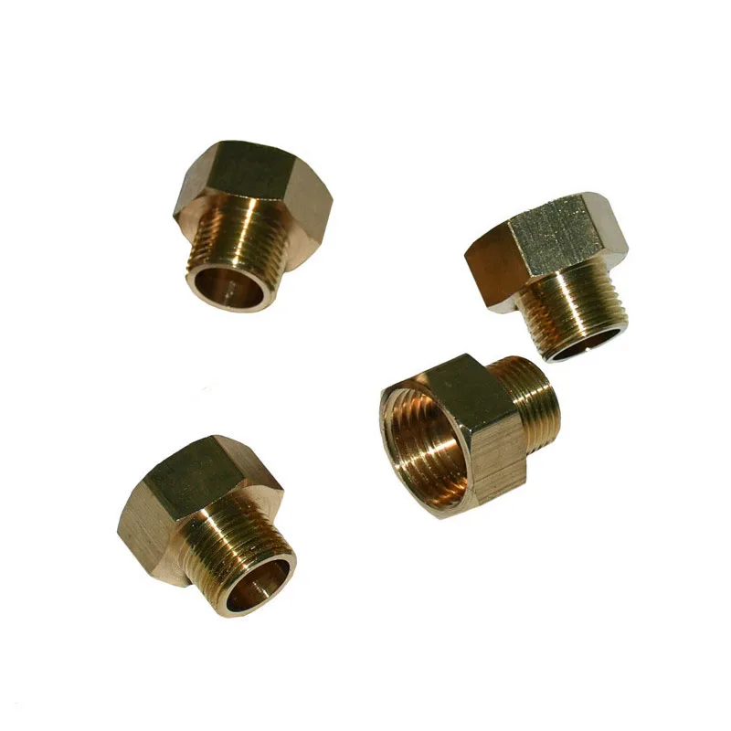 Латунный адаптер для садового крана с внутренней резьбой 1/2 на наружную резьбу 3/8