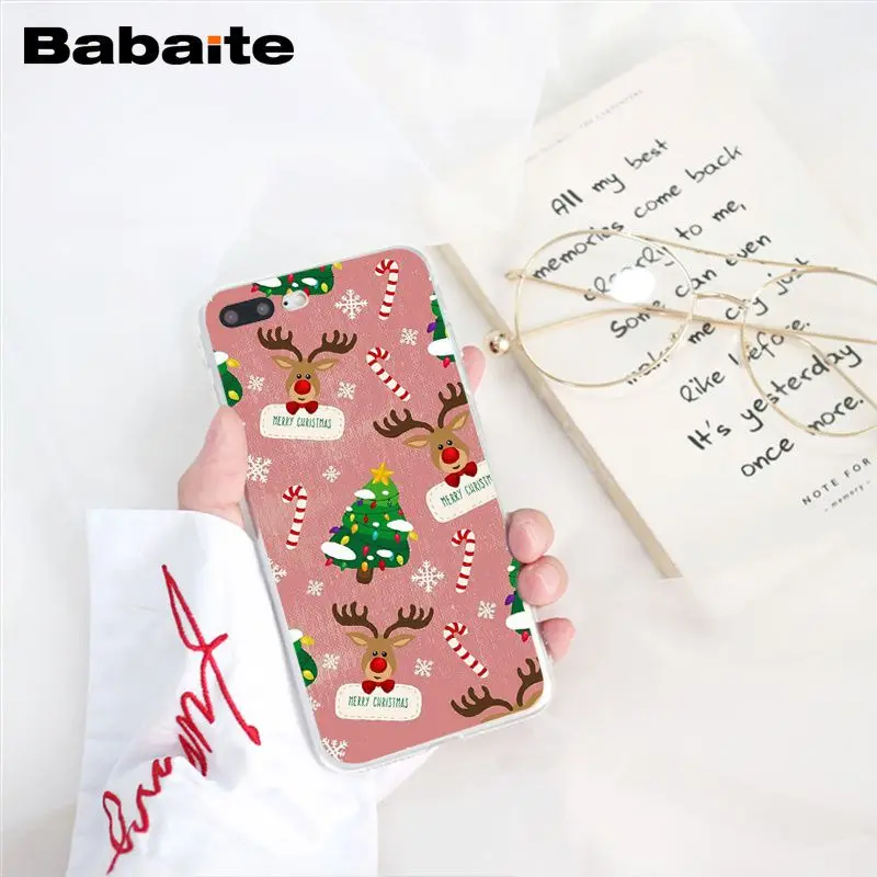 Babaite год Рождество олень Санта чехол для телефона для iphone 11 Pro 11Pro Max 8 7 6 6S Plus X XS MAX 5 5S SE XR