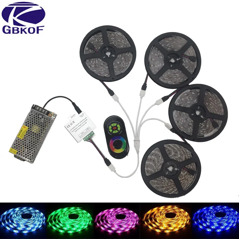 Светодиодная лента RGB GBKOF водонепроницаемая с 60 светодиодами на Рождество 15 м 10 20