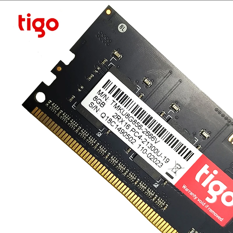 Tigo ram 8 Гб 2666 МГц Память DDR4 память DDR 4 288 PIN для настольных ПК игра ram пожизненная Гарантия