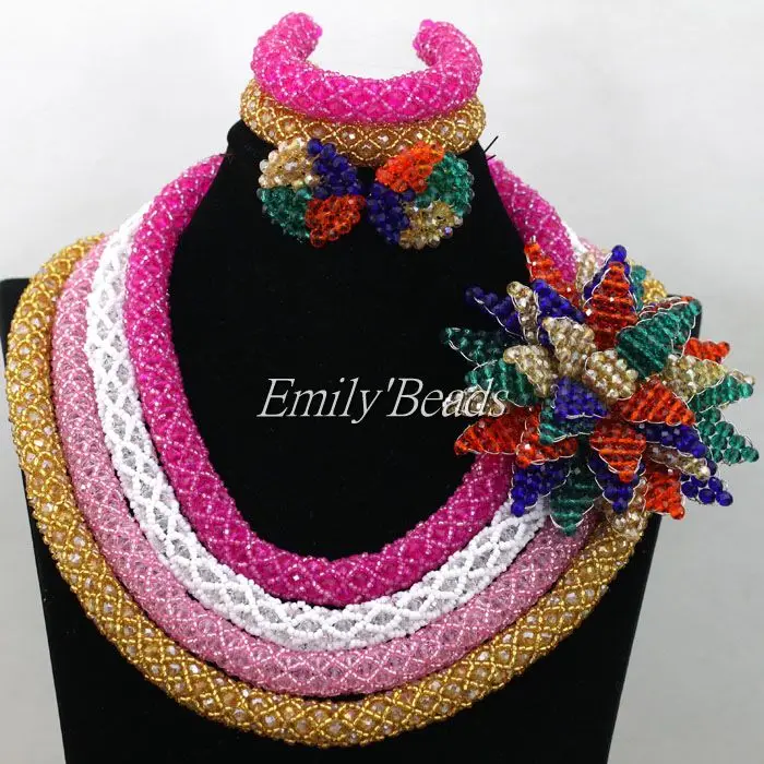 Фантастический разноцветный нигерийский Свадебный костюм африканские