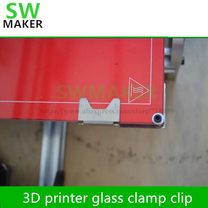 Swmaker 4 шт. 3D принтера специальные кровать с подогревом стекло зажим из нержавеющей стали для RepRap 3D принтер аксессуары части