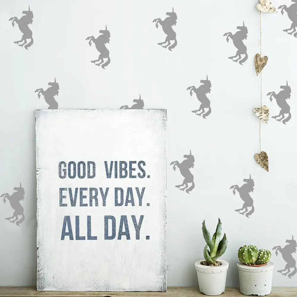 Единорог Wall Art Стикеры настенные виниловые наклейки в виде Фотообоев c