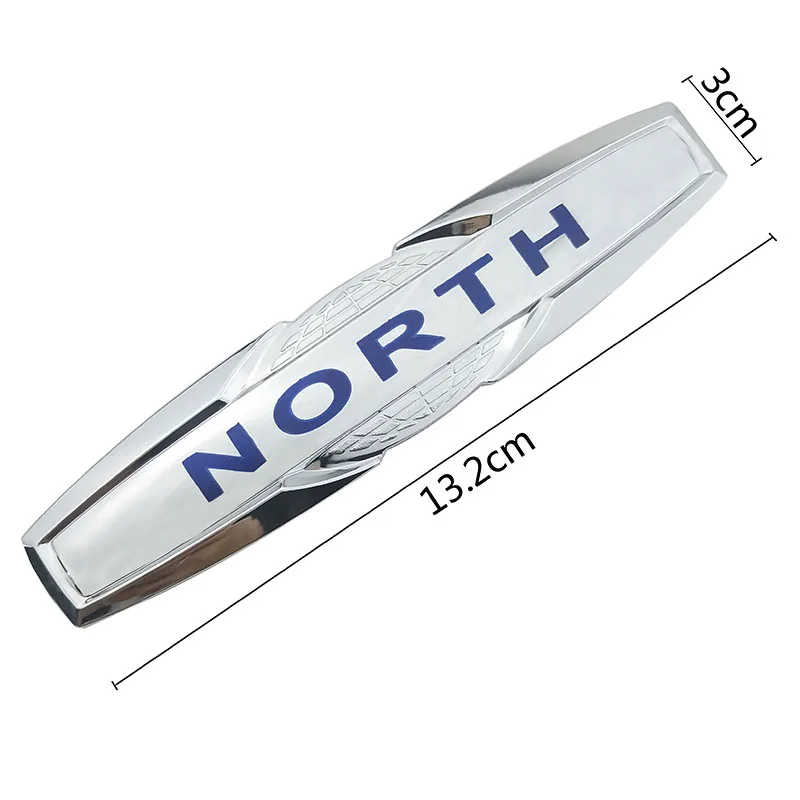 Северная долгота синий логотип хром серебристый автомобиль эмблемы Fender