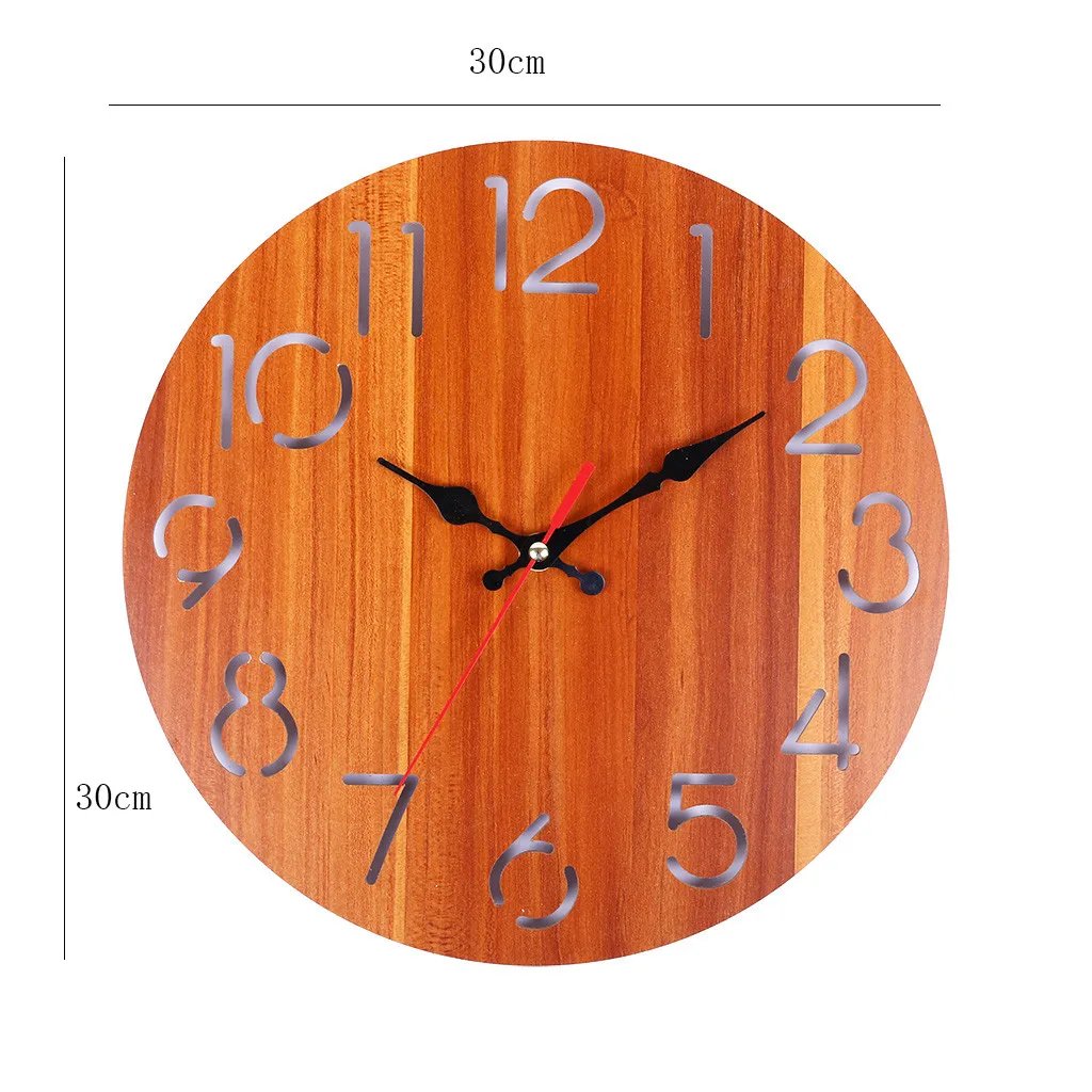 Винтажные деревянные кварцевые часы настенные антикварные потертые ретро