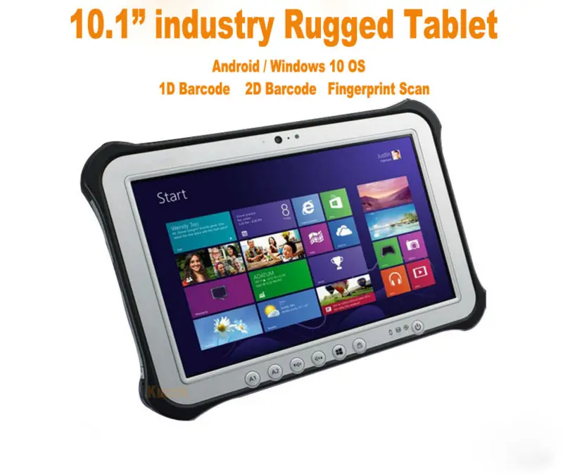 10.1 &quotпрочный Планшетный ПК водонепроницаемый mini PC Tablet pc windows10 Android 4.4 NFC 4 Г Bardoce 1D 2D