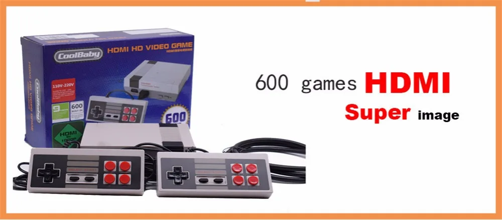 Мини-ТВ портативная игровая консоль для Nes игр с 500 различными встроенными играми
