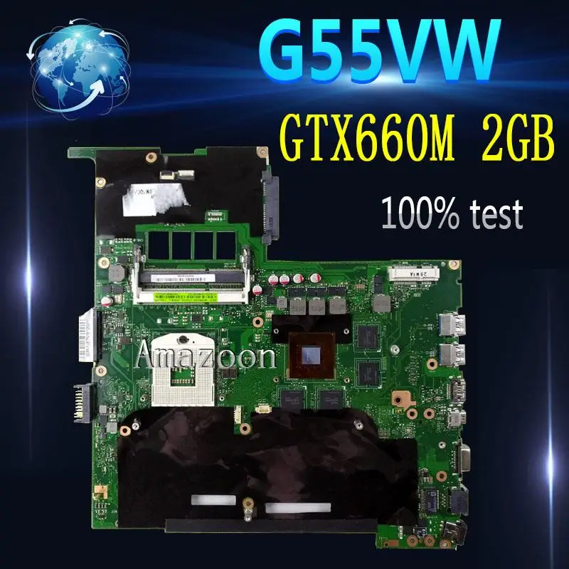 Amazoon G55VW материнская плата для ноутбука GTX660M 2 ГБ G55V тестовая тест материнской