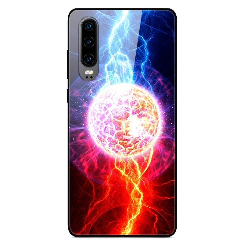 Чехол H для huawei P30, жесткий стеклянный чехол для телефона huawei P30 Pro P30Pro, Мягкий бампер, закаленное P 30, пространство для Huawe P30