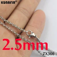 200 шт. 1"-38" ожерелье из нержавеющей стали 2,5 мм круглые звенья цепи женские Модные детали из драгоценных камней ZX366