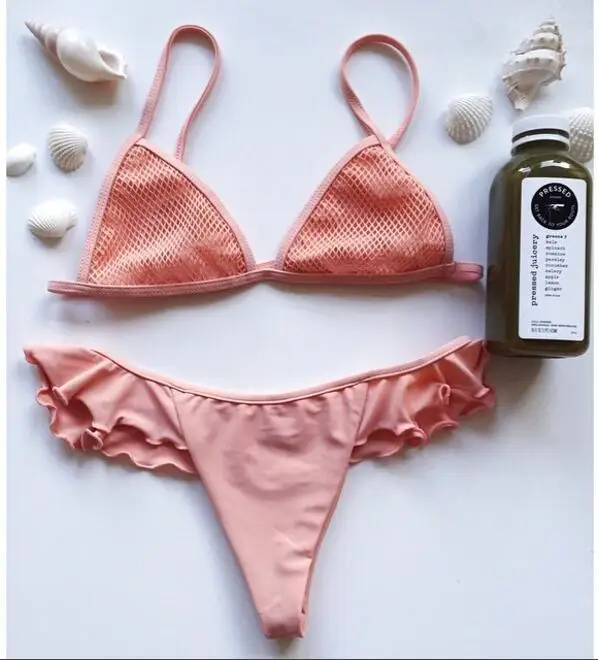 Bikinis Swimsuit Женщин Push Up Купальники 2017 Сексуальная личность косточках Бикини
