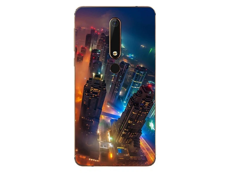 Силиконовый чехол для Nokia 2 3 5 6 Nokia2 Nokia3 Nokia5 Nokia6 мягкий из ТПУ с узором чехлы