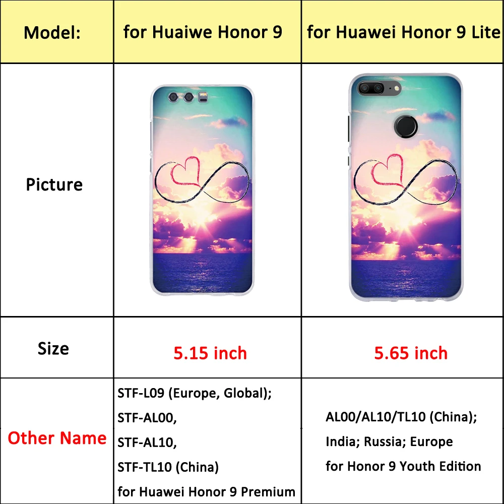 Мягкий силиконовый чехол для Huawei Honor 9 STF L09 AL00 AL10 накладка из ТПУ Lite AL00|Бамперы| |