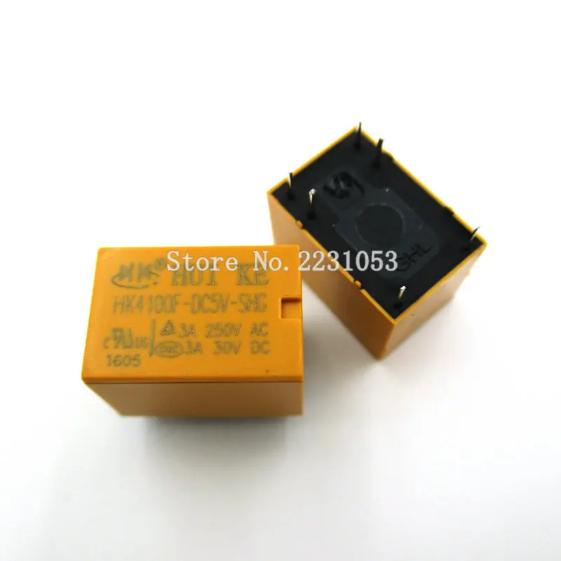 

5 шт./лот HK4100f-DC5V-SHG реле hk4100F-DC5V HK4100F 5 V DIP6 3A 250V AC/ 3A 30V DC