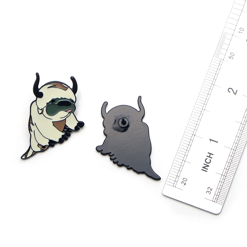 P3597 Dongmanli Avatar 2 последний Airbender Resource Appa металлические эмалированные булавки и броши для женщин нагрудные значки подарки