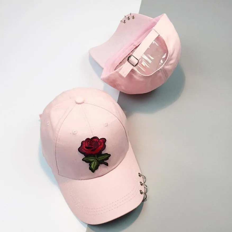 Для женщин мужчин пара Роуз Бейсбол Кепки унисекс Snapback хип хоп плоским челнока