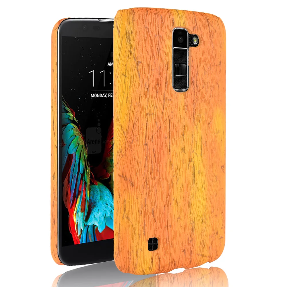 Кожаный Ретро Чехол Woodern Skin для LG K10 2016 противоударный жесткий чехол M2 K420N K430 K430ds