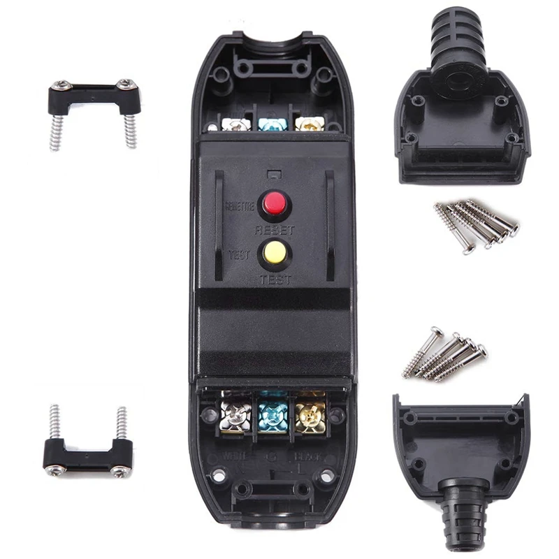 Outdoor Inline Cord Breaker 15 Amp Waterproof Earth Leakage Circuit Protection Auto-Reset 120Volt Ul Listed | Обустройство дома
