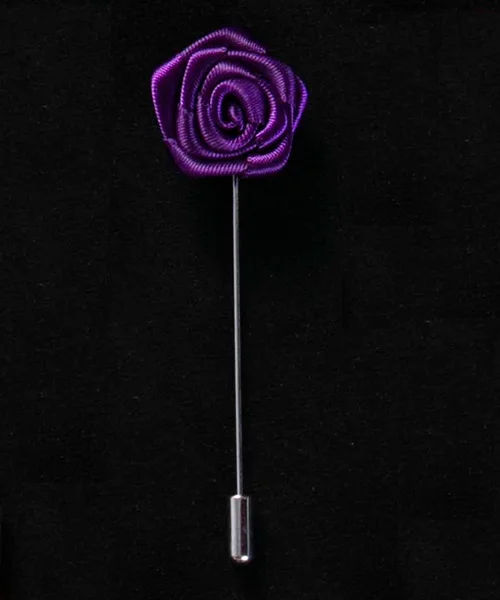 No.4 lapel pin 19 цветов, брошь для костюма, булавки, броши для мужчин, для свадьбы, ручная работа, лента, цветок розы, на лацкане, брошь на кнопке, палочка, цветок, Мужская брошь - Окраска металла: No.4 lapel pin