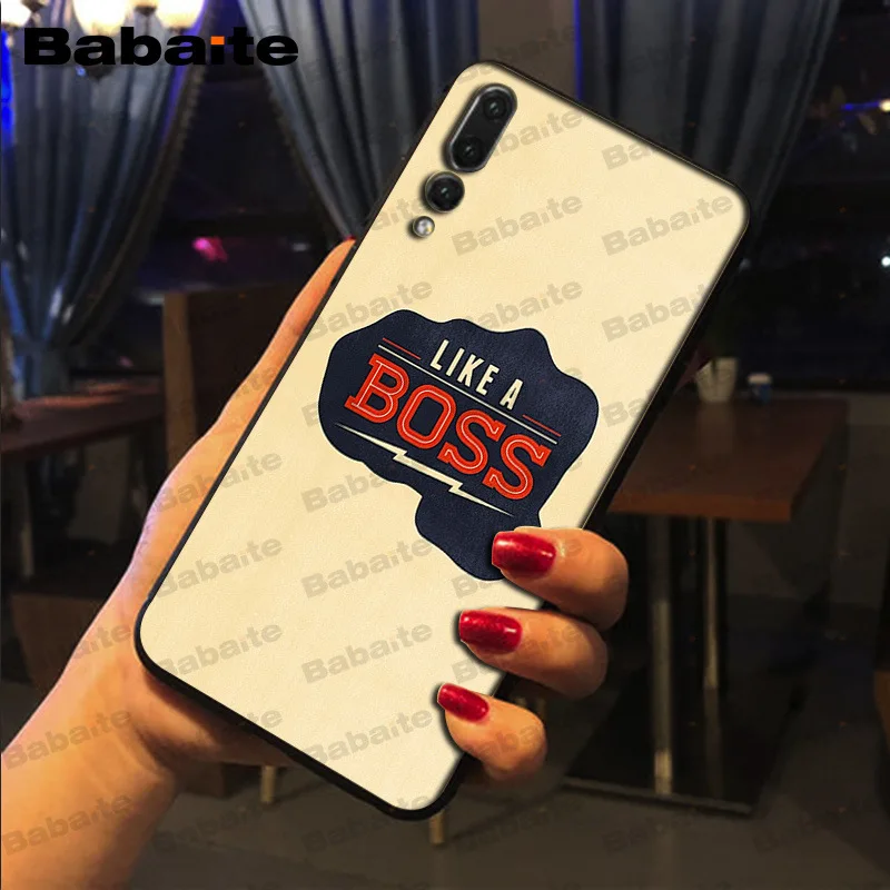 Babaite Boss Girl Lady like a boss сотовый Чехол для телефона huawei mate 10 lite p20lite p9lite nova 3i honor 8x mate20 pro funda