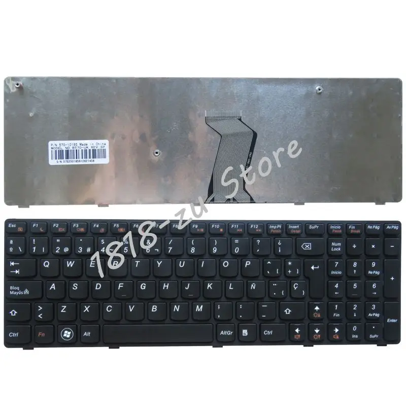 Испанская клавиатура для ноутбука Lenovo B570 B590 Z565 Z560 Z570 Z575 V570A V570G B575 SP