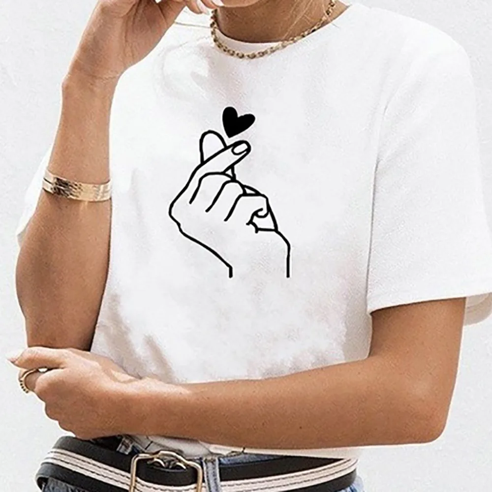 Women Girls Print T-Shirt Casual O-Neck Short Sleeve T Shirt Tops t-White T-shirt for women punkWhite T-shi snake print black | Женская