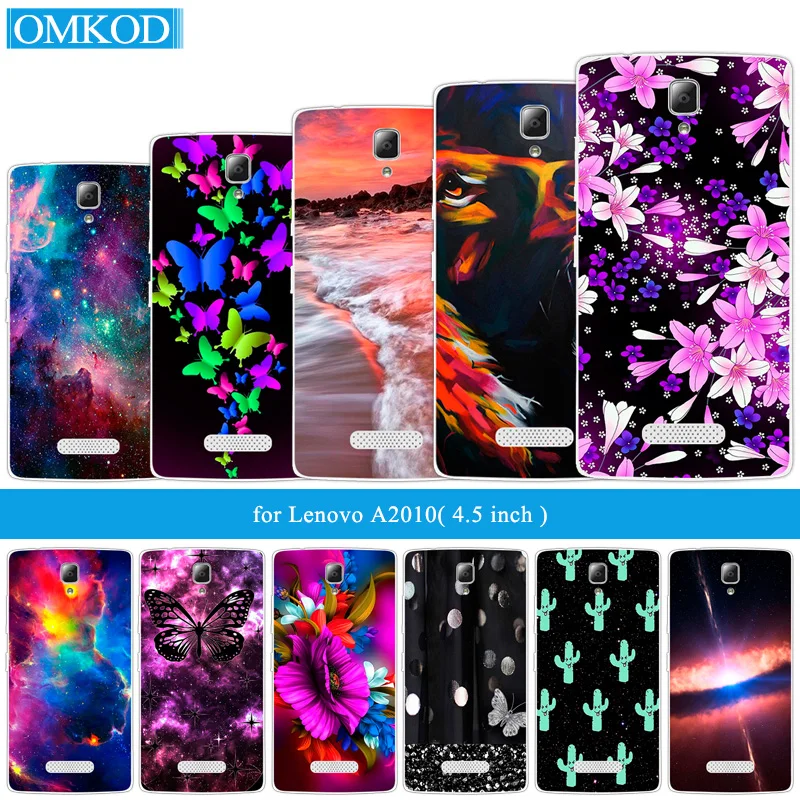 Soft Silicone for Lenovo A2010 A 2010 Butterfly Phone Case 4.5inch Back Cover Bags Capa | Мобильные телефоны и аксессуары