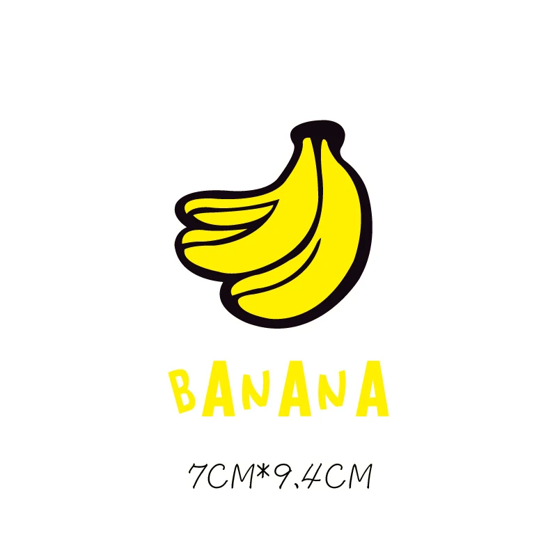 Banana Heat Transfers Iron On Patches For Jeans T-shirt DIY Craft Stickers Applications Clothes Decorative Appliques 47093 | Дом и сад