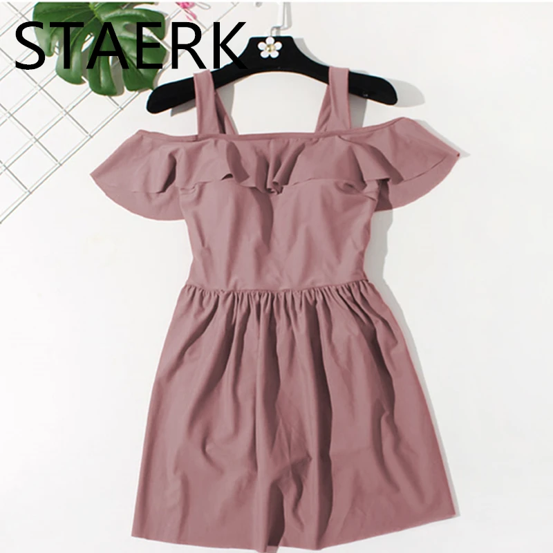 Розовый однотонный цельный купальник женский сексуальный бикини монокини для