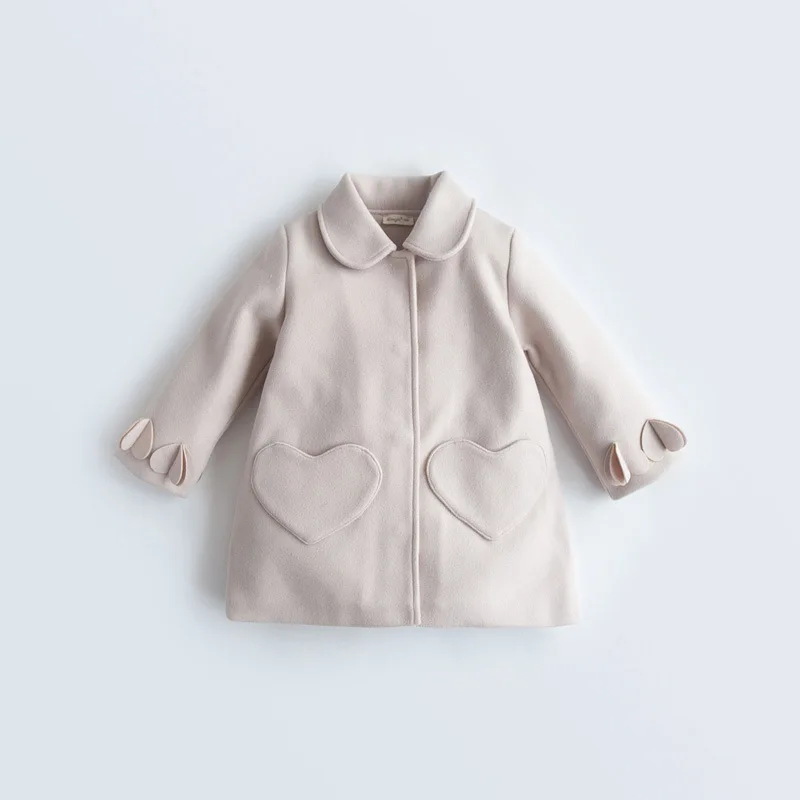 Детское шерстяное пальто детское для маленьких девочек одежда детей верхняя