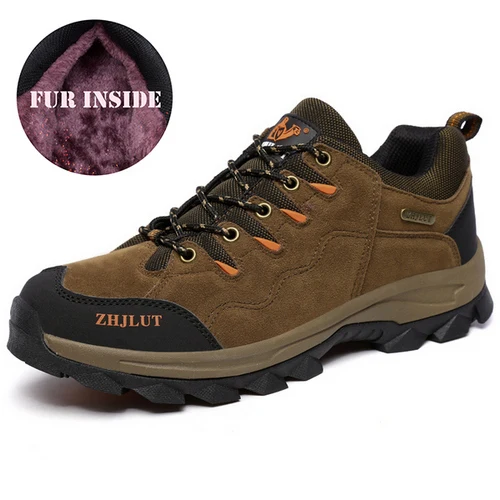 611Fur Brown Мужские и женские уличные спортивные походные ботинки износостойкая обувь для треккинга мужские кроссовки противоскользящая альпинистская обувь в подарок - Цвет: 611Fur Brown