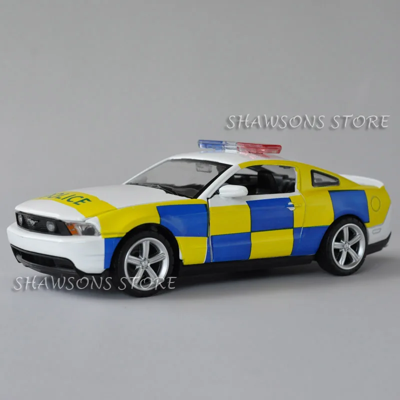 1:32 литая модель автомобиля игрушки Mustang GT полицейский патруль пикап со звуком и