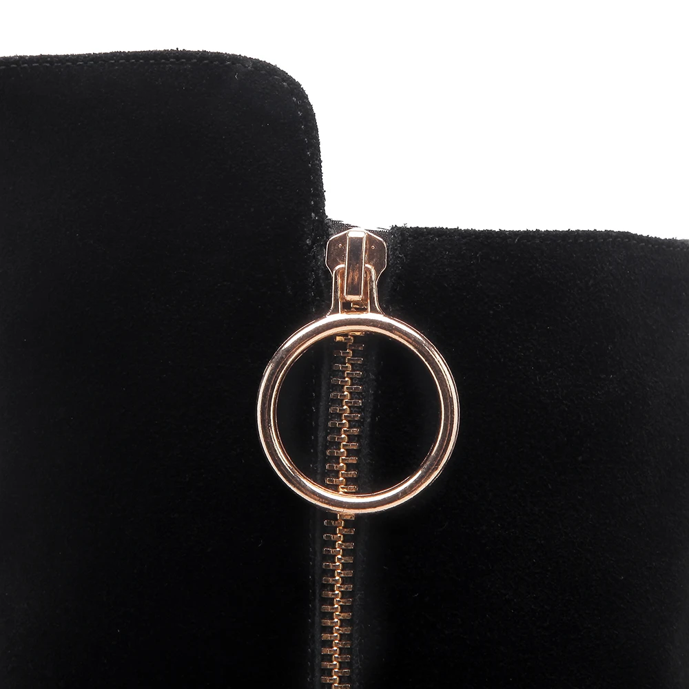 Модная женская обувь в европейском и американском стиле зима 2019 сапоги до колена