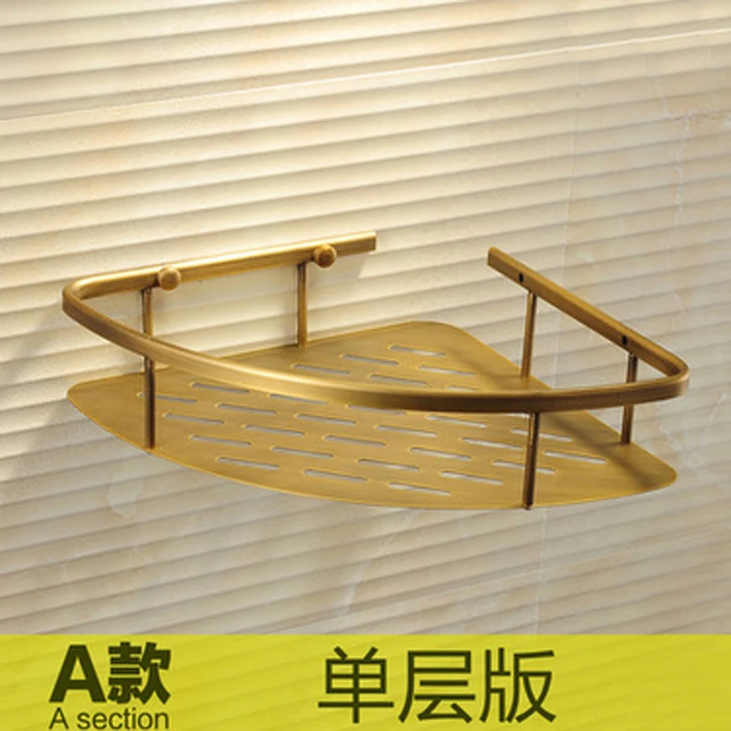 Relics Antique bathroom accessories double basket racks full of copper metal pendant Continental |
