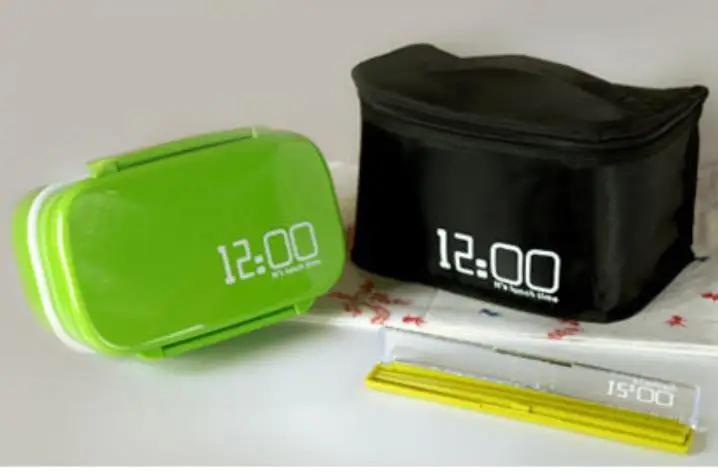 Модный эко Ланч бокс с мешок для хранения тепла в японском стиле двойной Bento