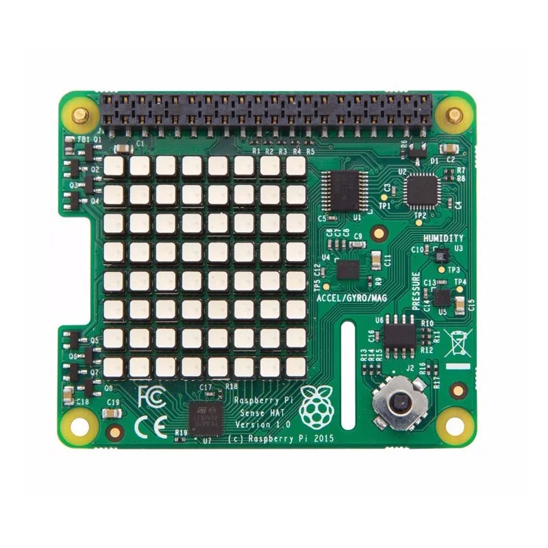 Raspberry Pi 3 Model B + Sense HAT с ориентацией давления влажности и температуры Датчики I2C |