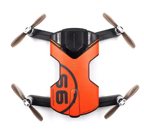Оранжевый RC Дрон Карманный селфи Квадрокоптер WiFi FPV с 4K UHD камерой FPV Дрон RC игрушки RC вертолет профессиональный - Цвет: Оранжевый