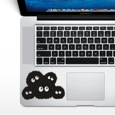 Наклейка для ноутбука наклейки для Macbook Air Pro retina 13 11 15 17 дюймовая виниловая частичный стикер Универсальный адаптор для портативного компьютера с переходом от Стикеры - Цвет: WS-black (141)
