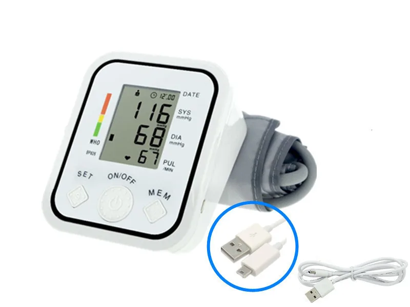 arm cuff Digital Upper Arm Blood Pressure meter Heart Beat Meter Machine Tonometer