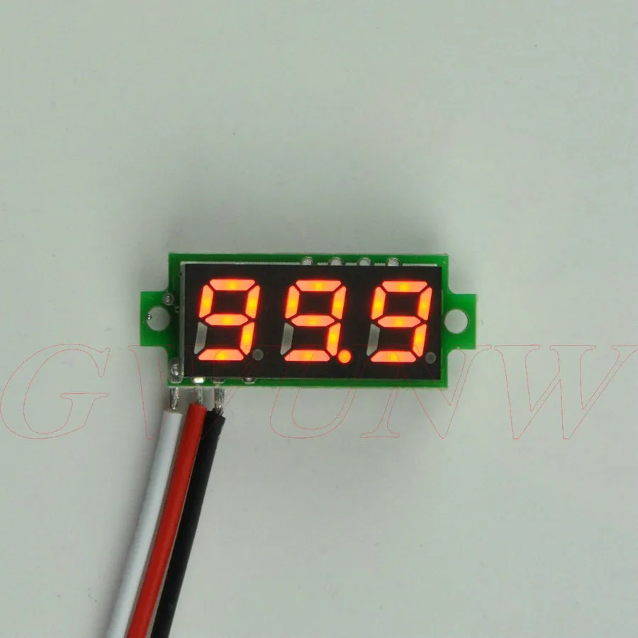 GWUNW BY328V DC 0-200V 3-битный цифровой мини-тестер напряжения измеритель дисплей